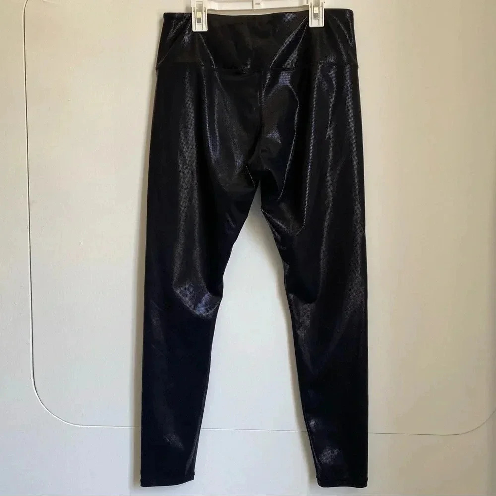 3/$39 NWOT Shiny Shine leggings L - Picture 3 of 4